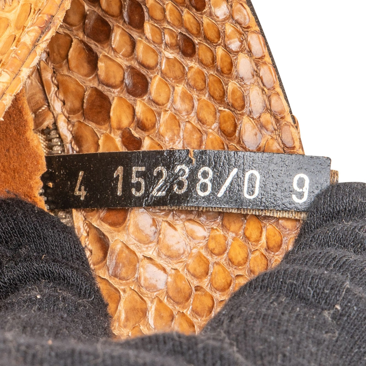 Fendi Monogram Python and Zucca Canvas Patchwork Shoulder Bag