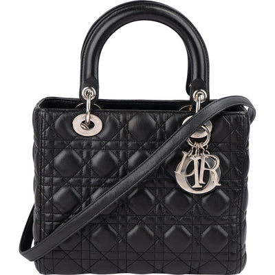 Christian Dior Lady Dior Handtasche in Schwarz