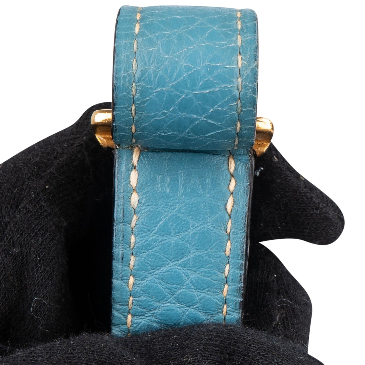 Hermès Blue Jean Togo Leather Market Bucket Shoulder Bag
