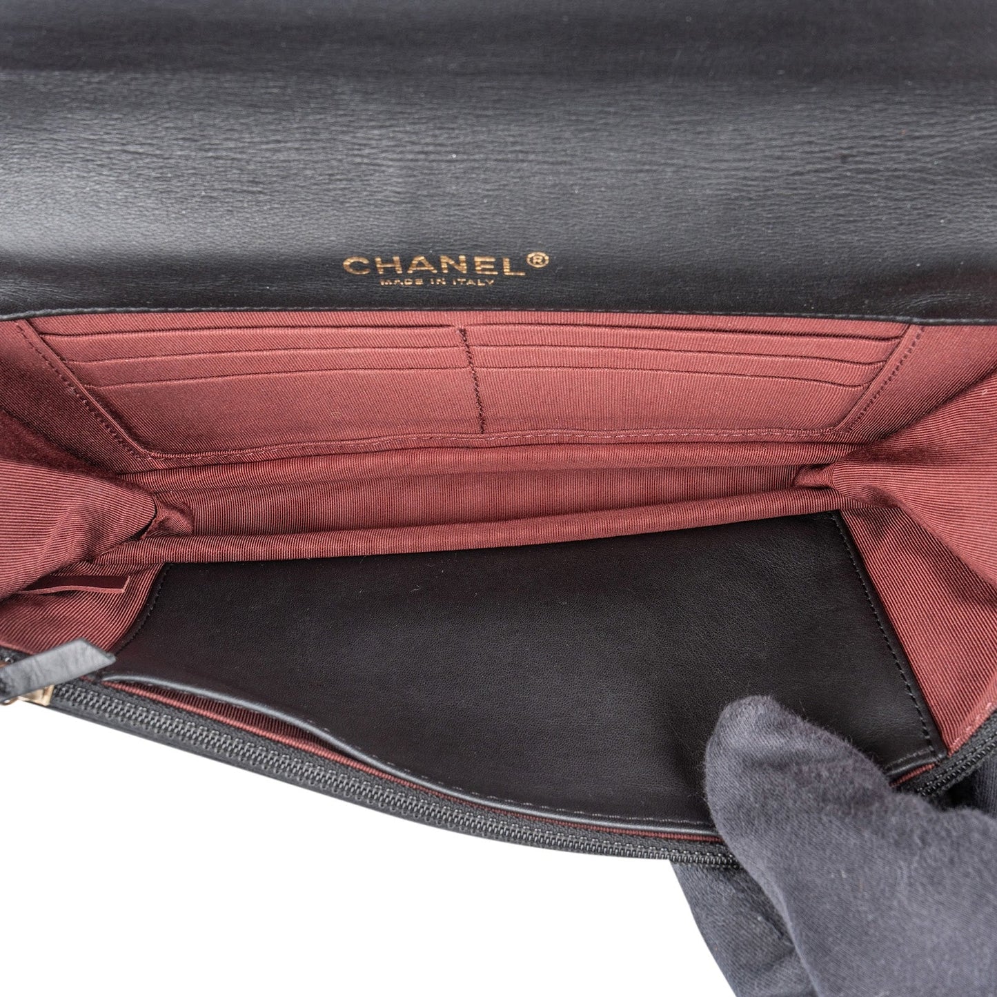 Chanel Quilted Patent Leather CC Crossbody Bag