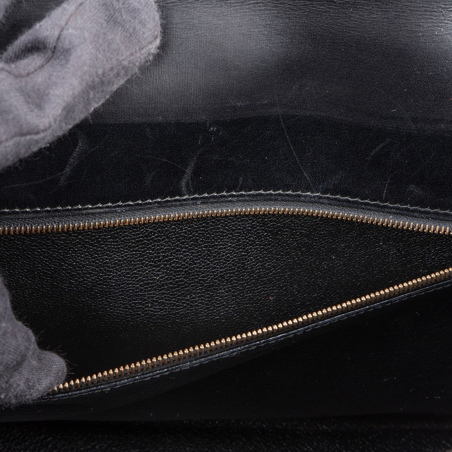 Hermès Noir Box Calf Leather Kelly 32 Handbag