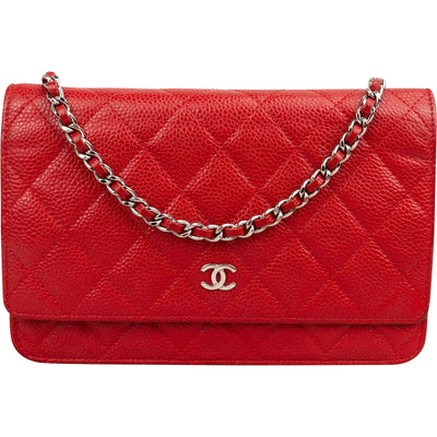 Chanel Caviar Wallet On Chain Umhängetasche