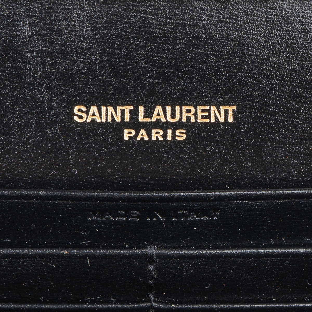 Saint Laurent Smooth Leather Sulpice Wallet On Chain Crossbody Bag