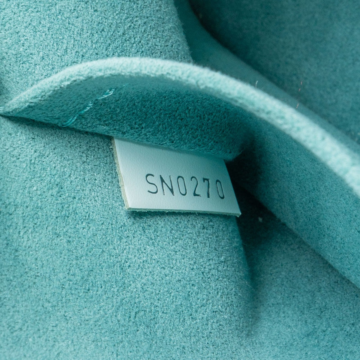 Louis Vuitton Light Blue Epi Leather Alma BB Handbag