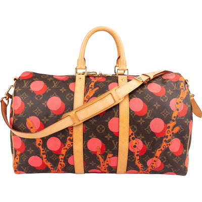 Louis Vuitton Monogram Limited Yayoi Kusama Ramages Dots Keepall 45 Bandoulière Reisetasche