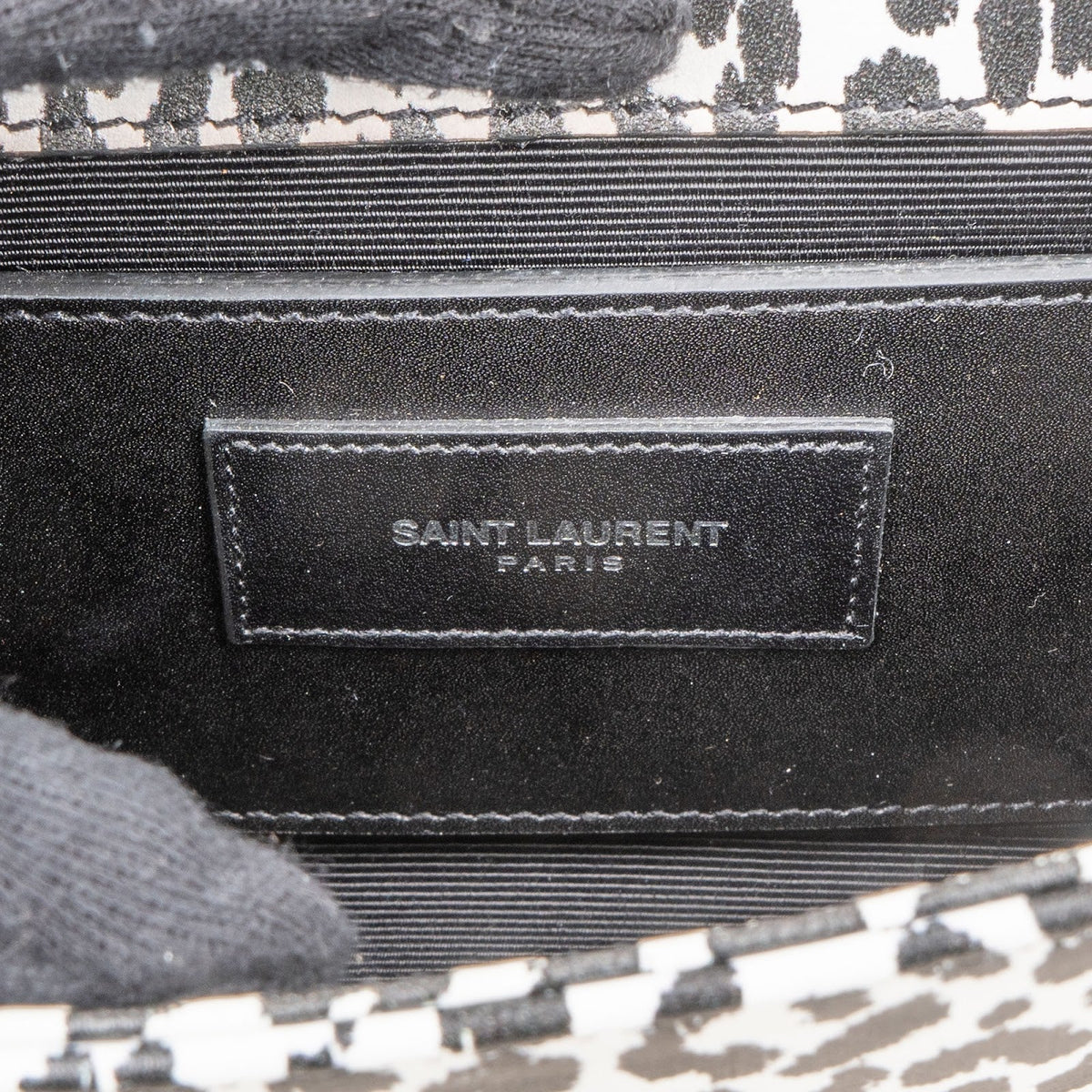 Saint Laurent Leopard Print Mini Kate Crossbody Bag