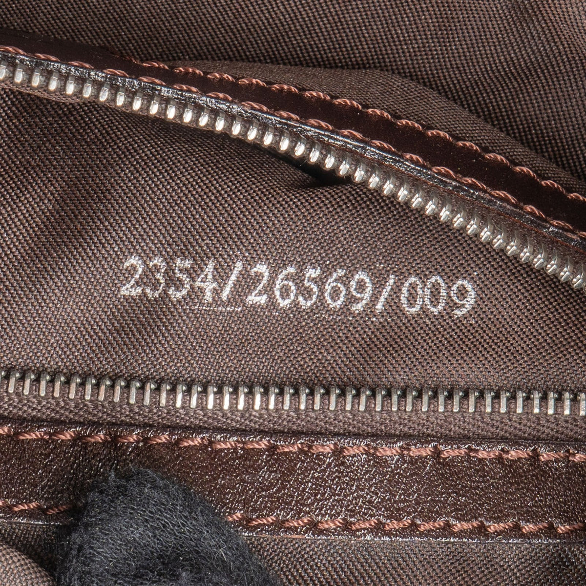 Fendi Monogram FF Zucca Canvas Baguette Buckle Shoulder Bag