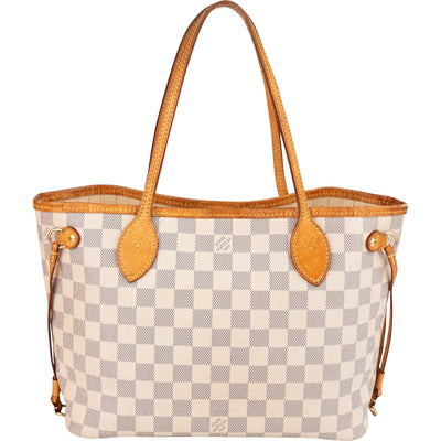 Louis Vuitton Monogram Damier Azur Neverfull PM Schultertasche
