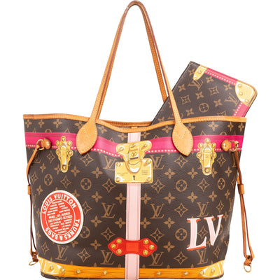 Louis Vuitton Monogram Summer Trunks Neverfull MM Schultertasche
