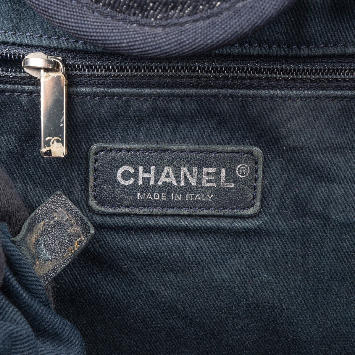 Chanel Denim Deauville Tote Shoulder Bag