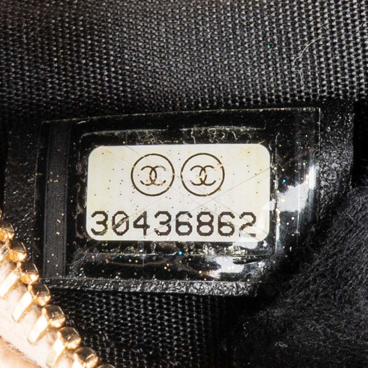 Chanel Quilted Caviar Leather CC Filigree Round Crossbody Bag