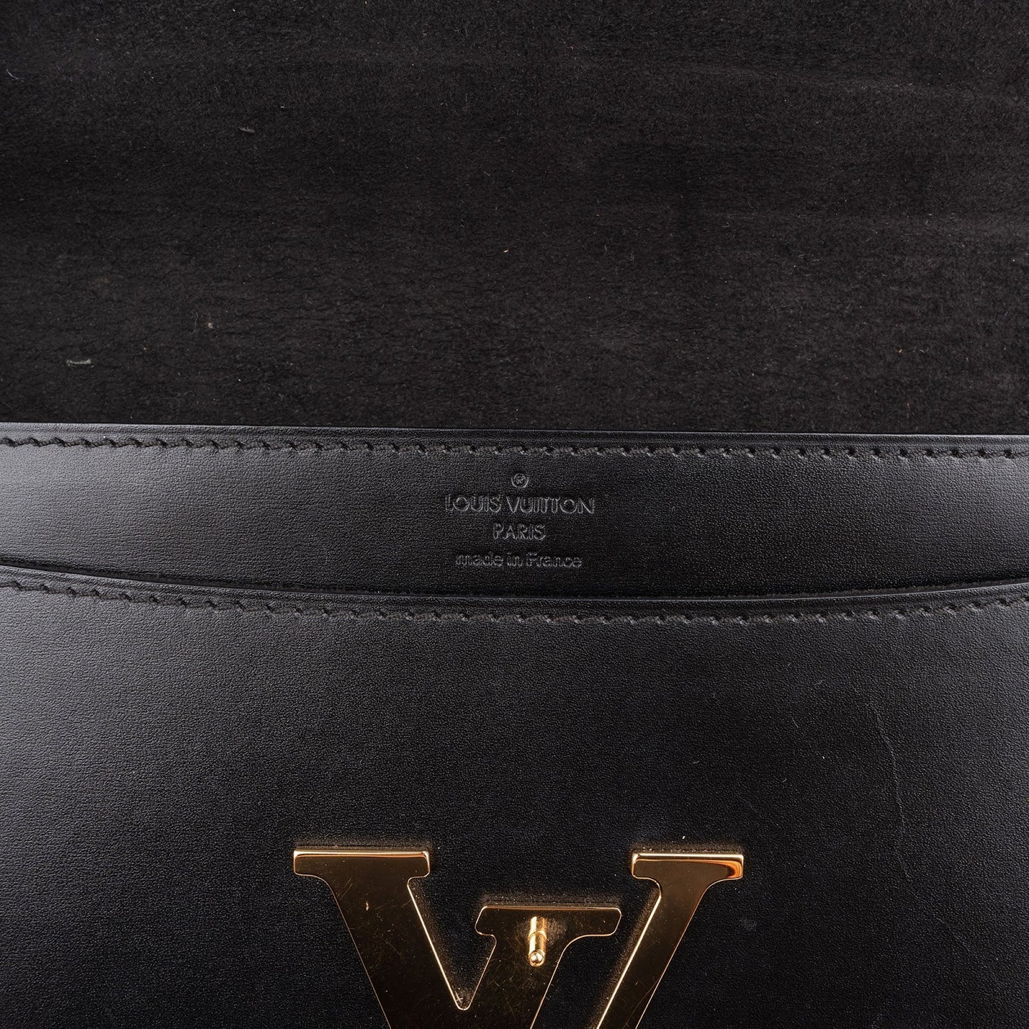 Louis Vuitton Boxcalf Twist Pochette Louise Crossbody Bag