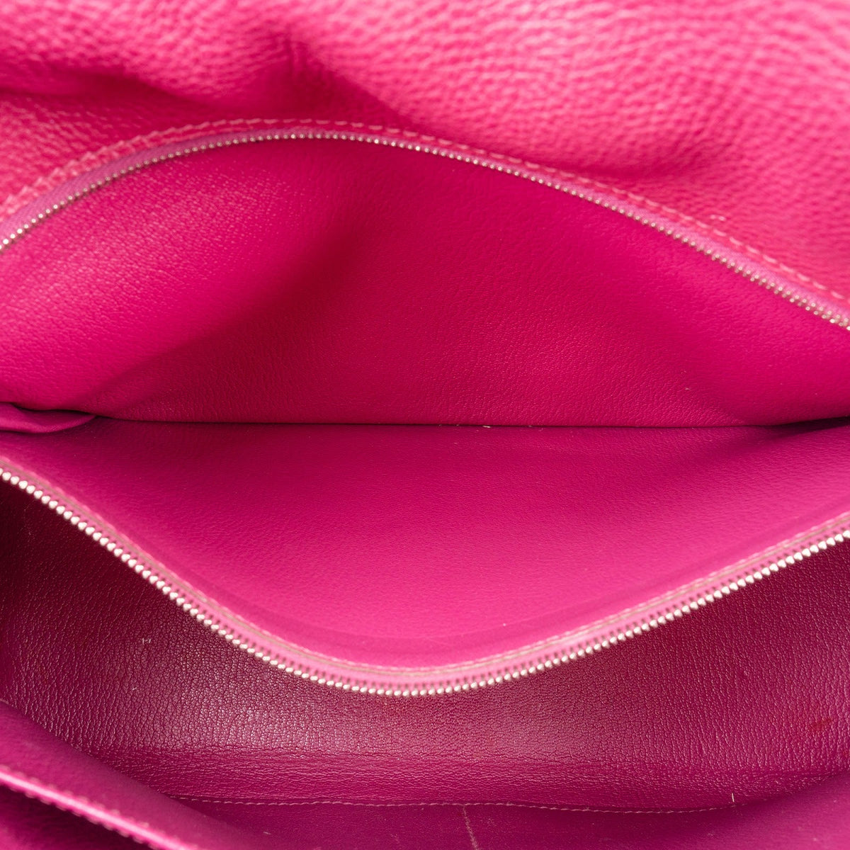 Hermès Tosca Clemence Leather Palladium Kelly 32 Handbag