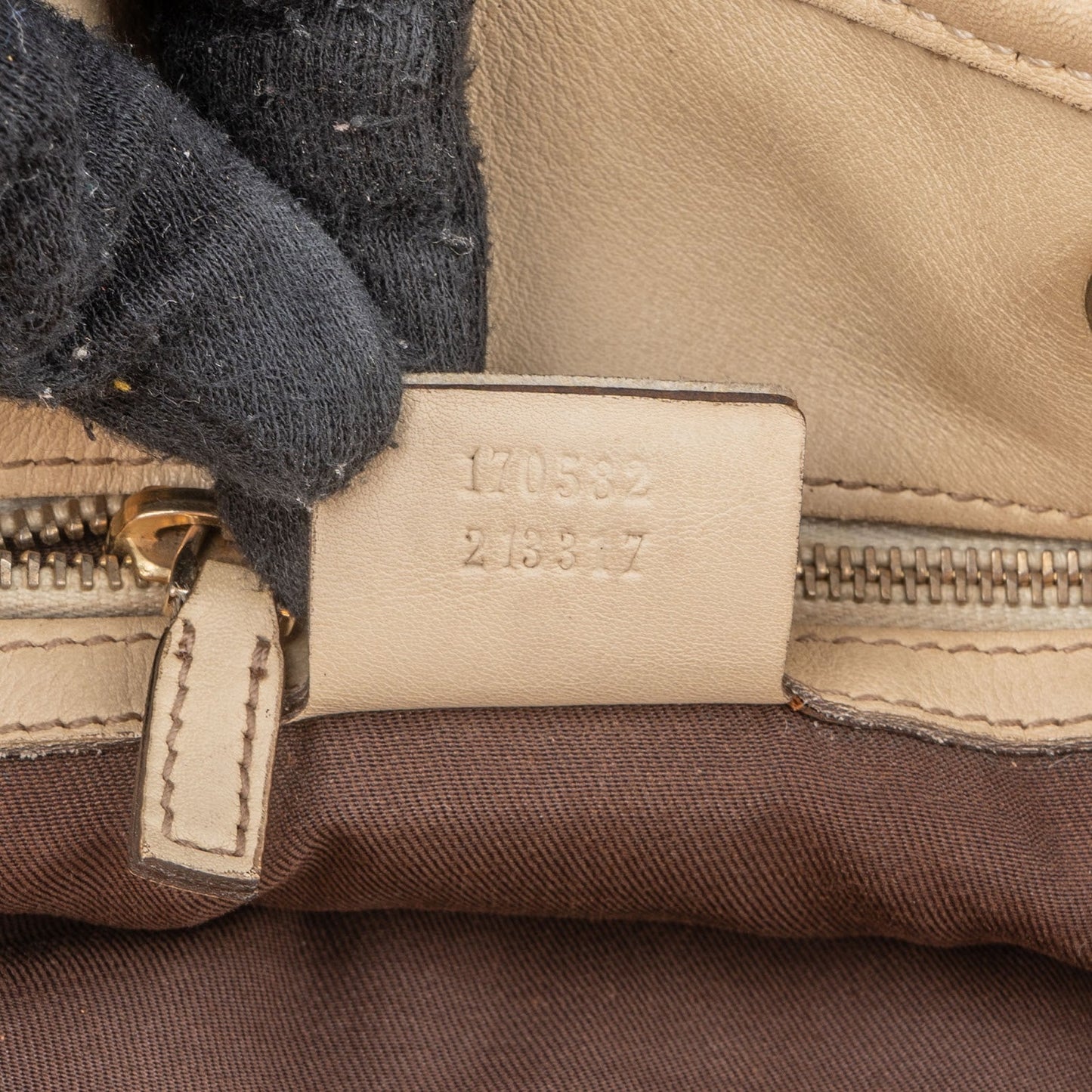 Gucci Monogram GG Canvas Bamboo Tassel Tote Shoulder Bag