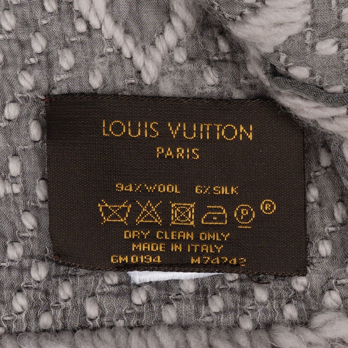 Louis Vuitton Wool Monogram Logomania Schal Scarf