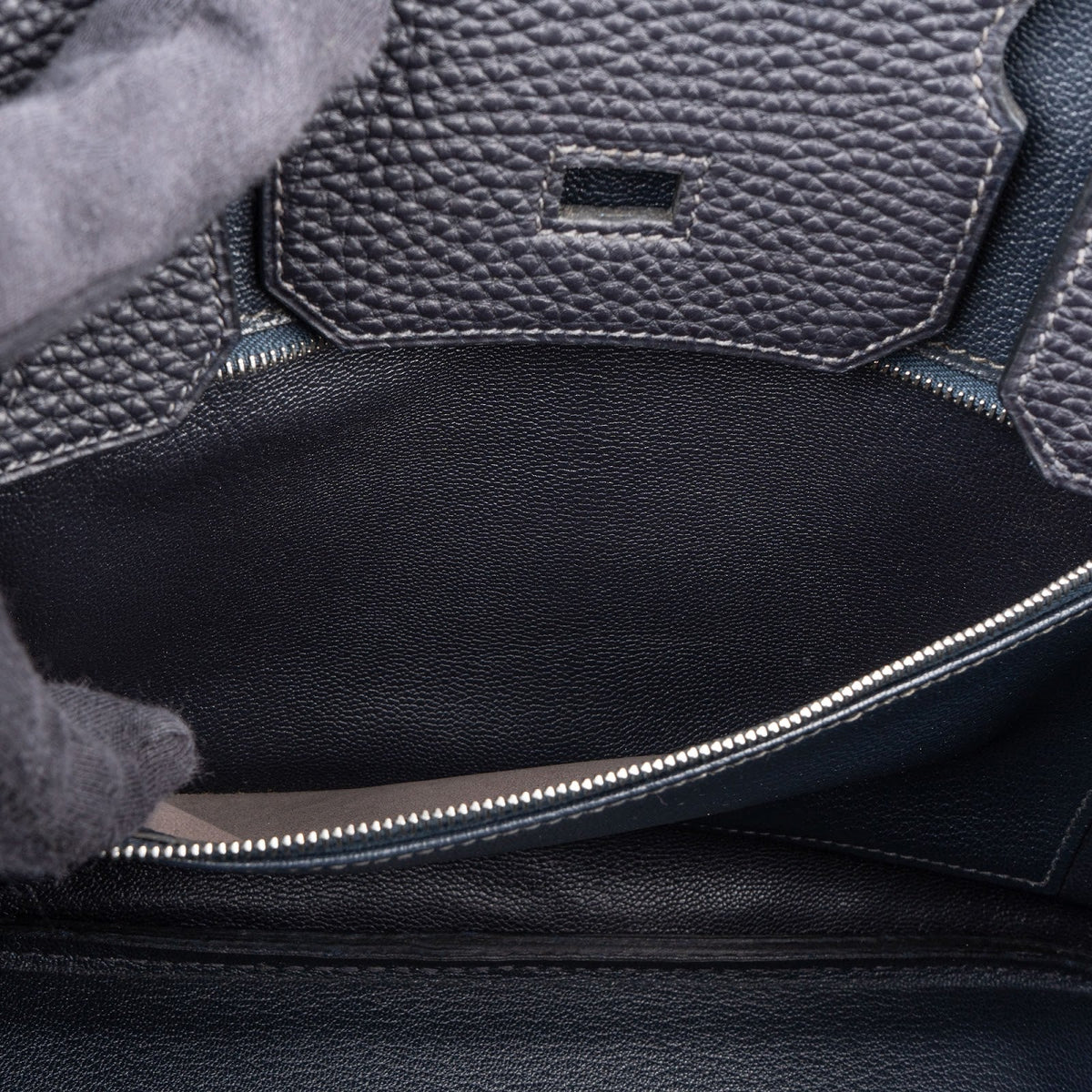 Hermès Dark Navy Bleu Togo Leather Palladium Birkin 30 Handbag