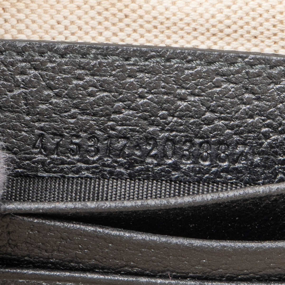 Gucci Monogram Leather GG Marmont Clutch