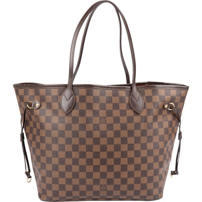 Louis Vuitton Monogram Damier Ebene Neverfull MM Schultertasche