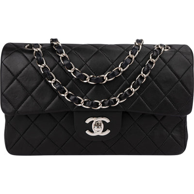 Chanel Palladium Small Double Flap Schultertasche