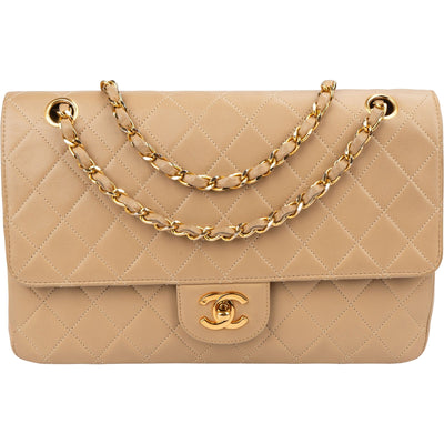 Chanel 24K Gold Double Flap Schultertasche