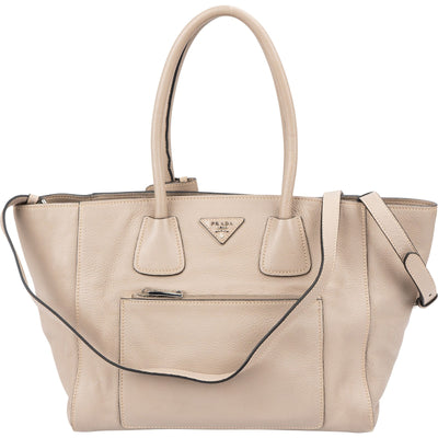 Prada Vitello Daino Tote Luggage Handtasche