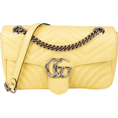 Gucci Bright Matelassé Marmont Umhängetasche in Gelb