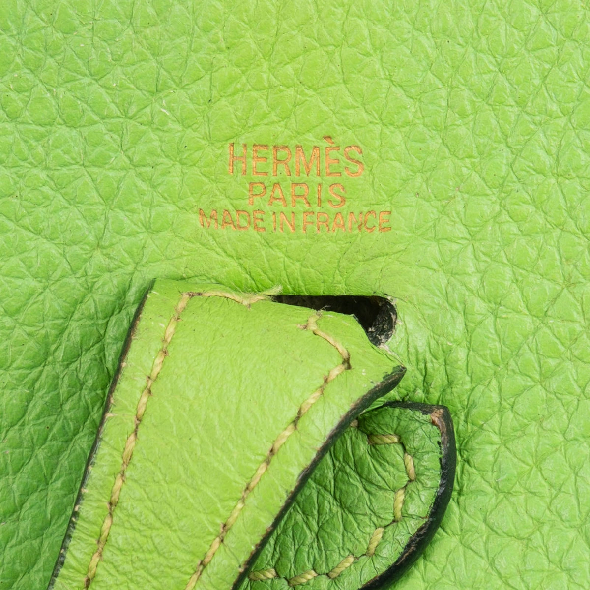 Hermès Vert Clemence Leather Evelyne PM Crossbody Bag