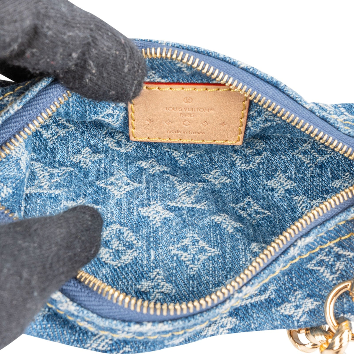 Louis Vuitton Monogram Denim Papillon Set Handbag