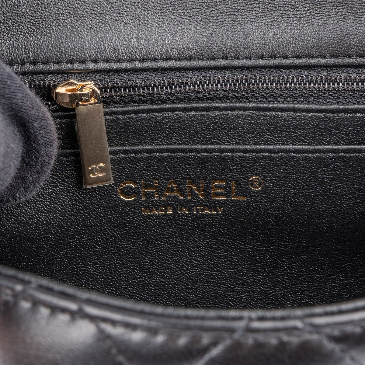 Chanel Quilted Lambskin Mini Square Single Flap Crossbody Bag