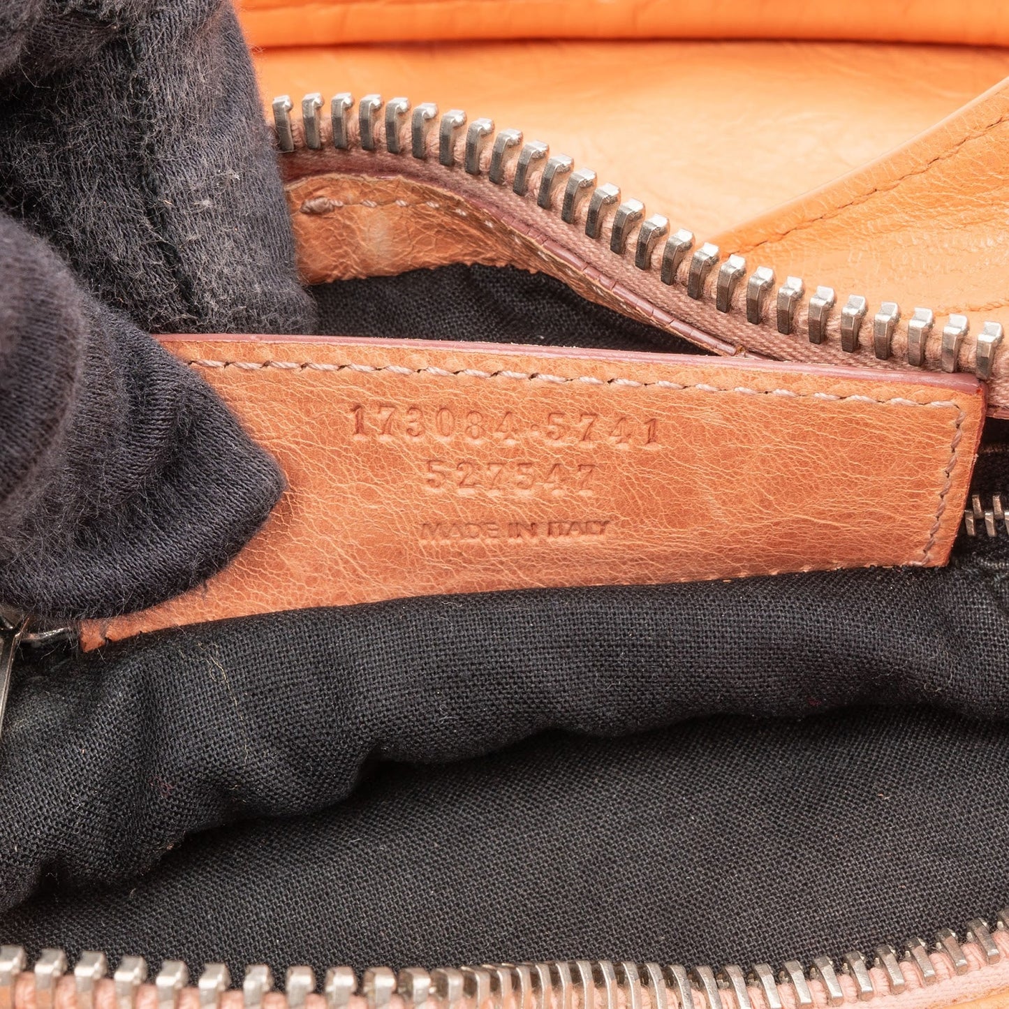 Balenciaga Orange Leather City Handbag