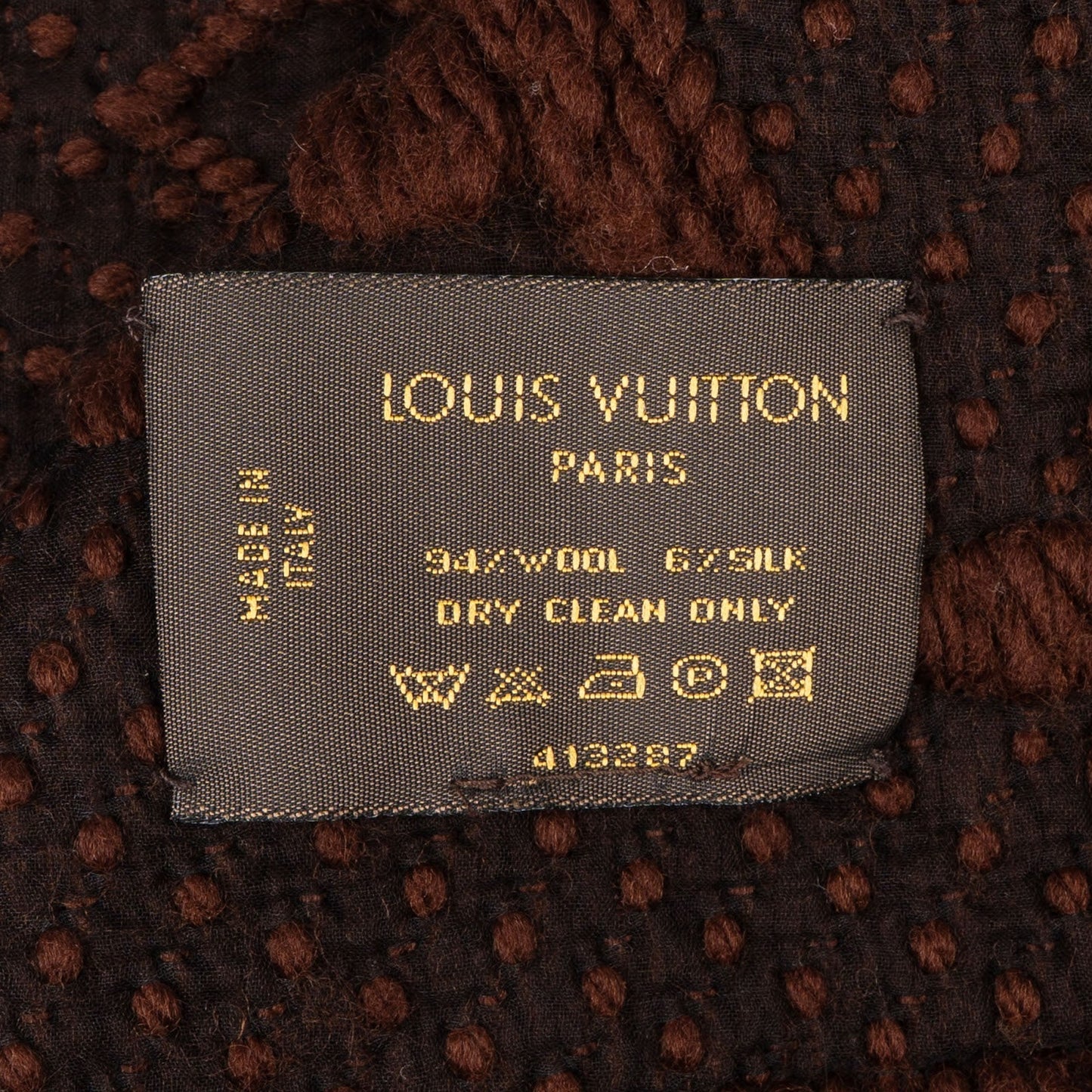 Louis Vuitton Wool Monogram Logomania Schal Scarf