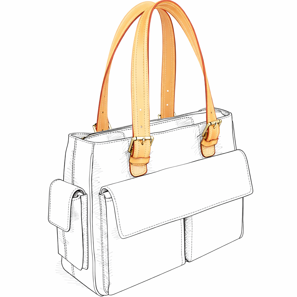 Vachetta Schulterriemen (Mittelbreit / One Size) - Multipli Cité Shoulder Bag
