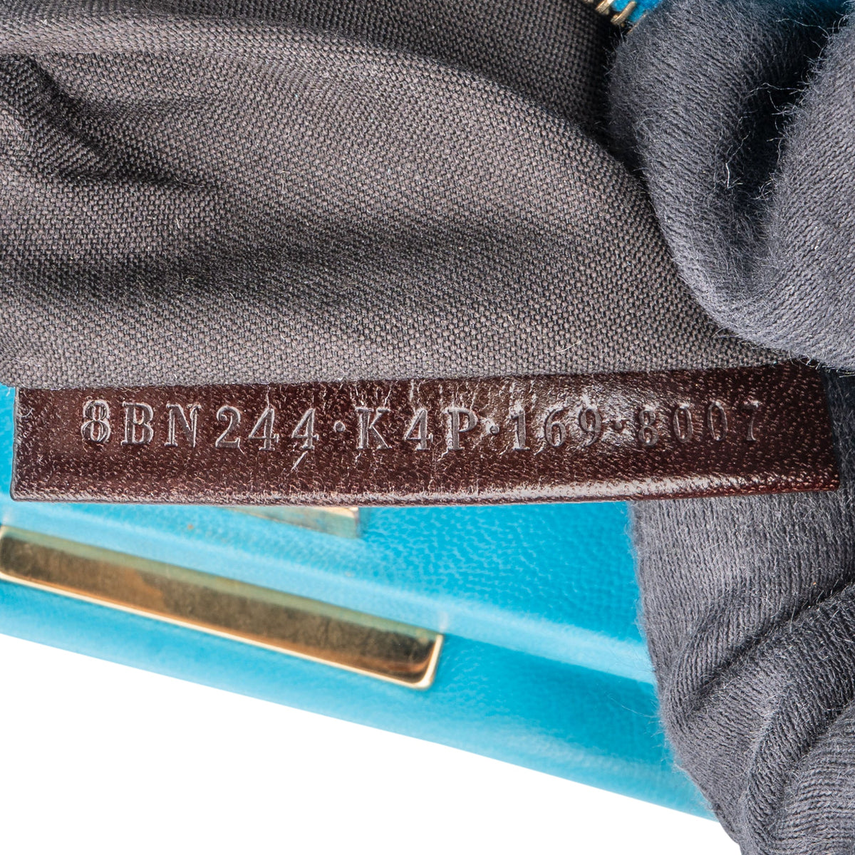 Fendi Peekaboo aus blauem Leder – Ansicht 13