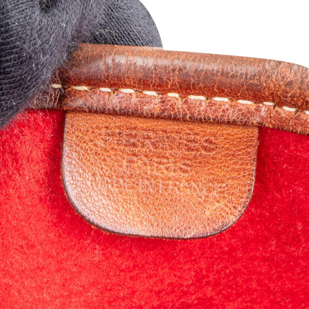 Hermès Rouge Wool Felt Evelyne PM Crossbody Bag