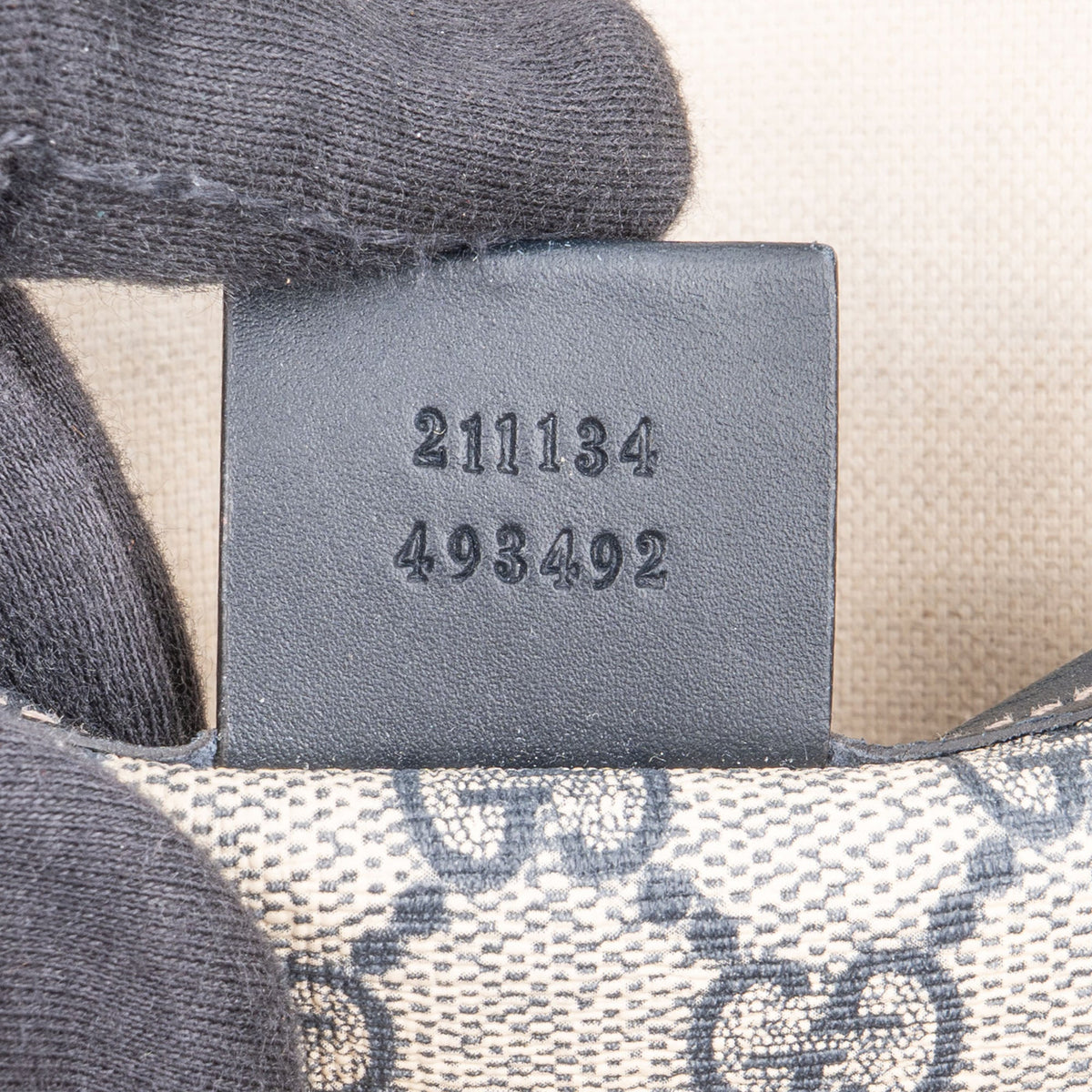 Gucci Canvas GG Monogram Sherry Line Handbag