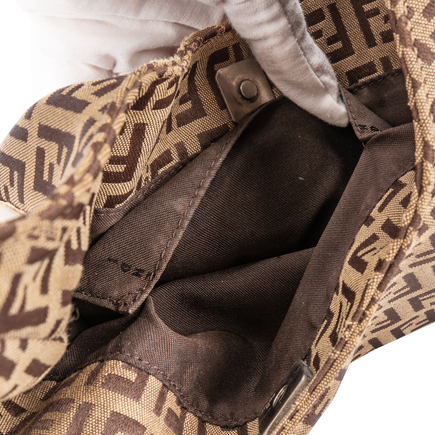 Fendi Zucca Hobo Shoulder Bag