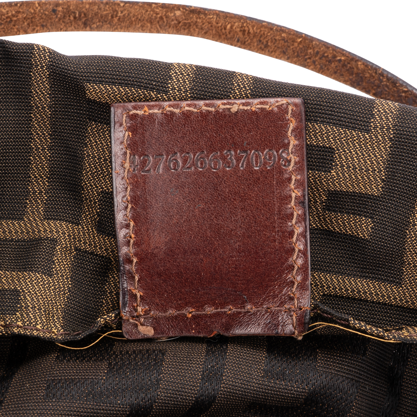 Fendi FF Monogram Zucca Hobo Shoulder Bag