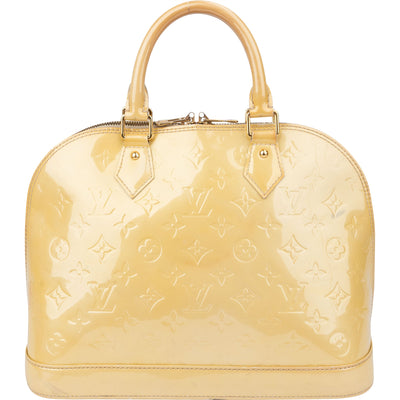 Louis Vuitton Jaune Vernis Monogram Alma PM Handtasche