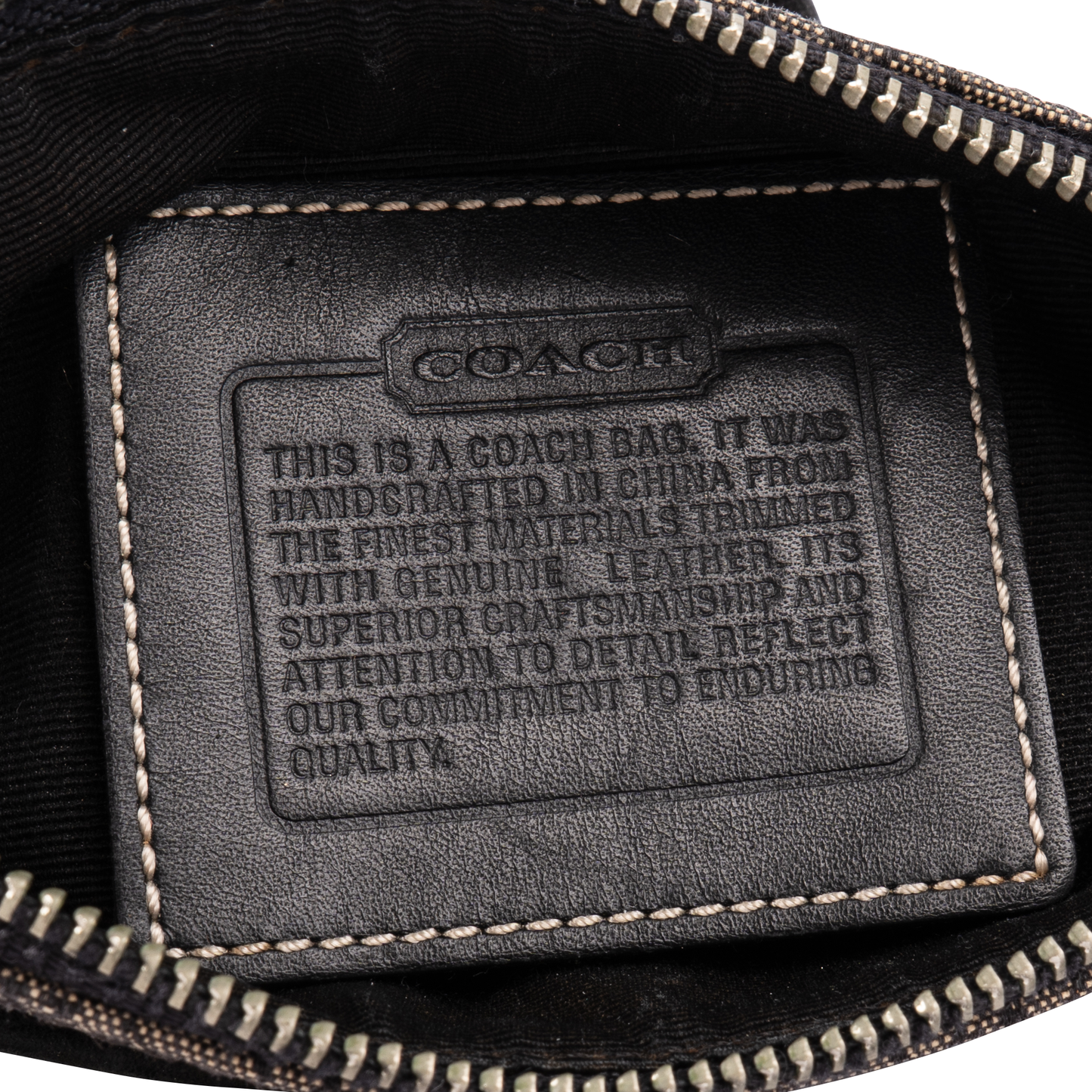 Coach Monogram Hobo Crossbody Shoulder Bag