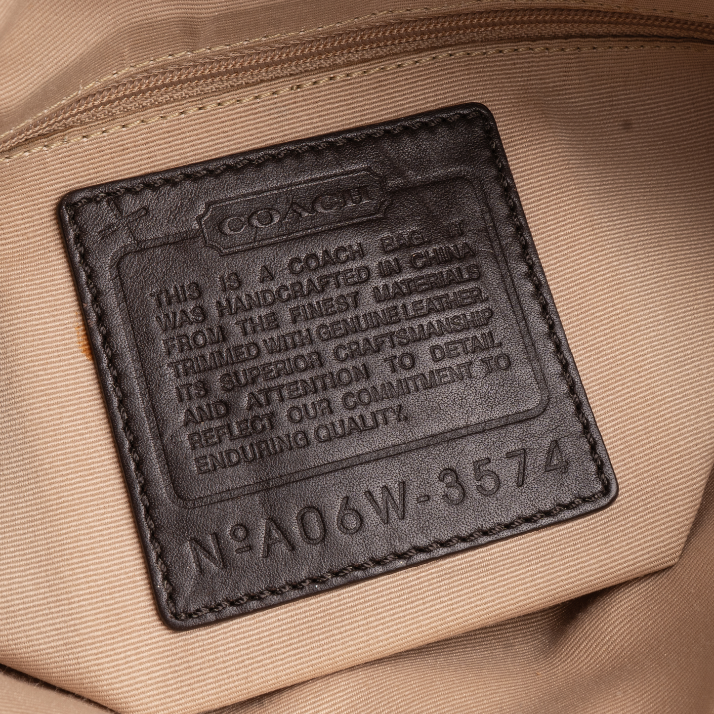 Coach Monogram Hobo Crossbody Shoulder Bag