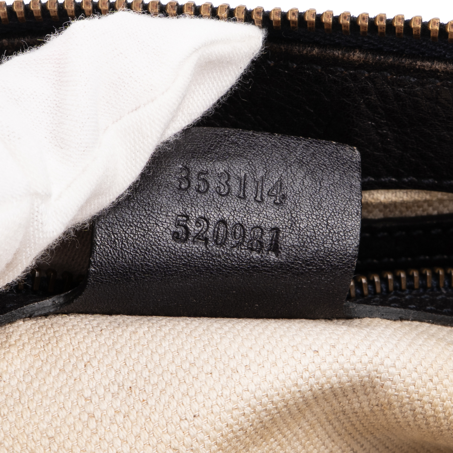 Gucci GG Monogram Sherry Bamboo Handbag