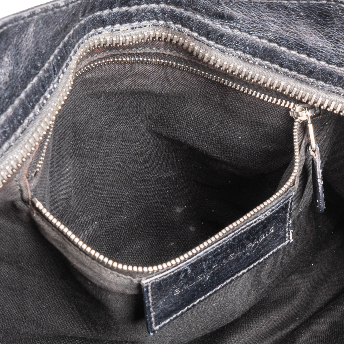 Balenciaga Black Leather The City Handbag