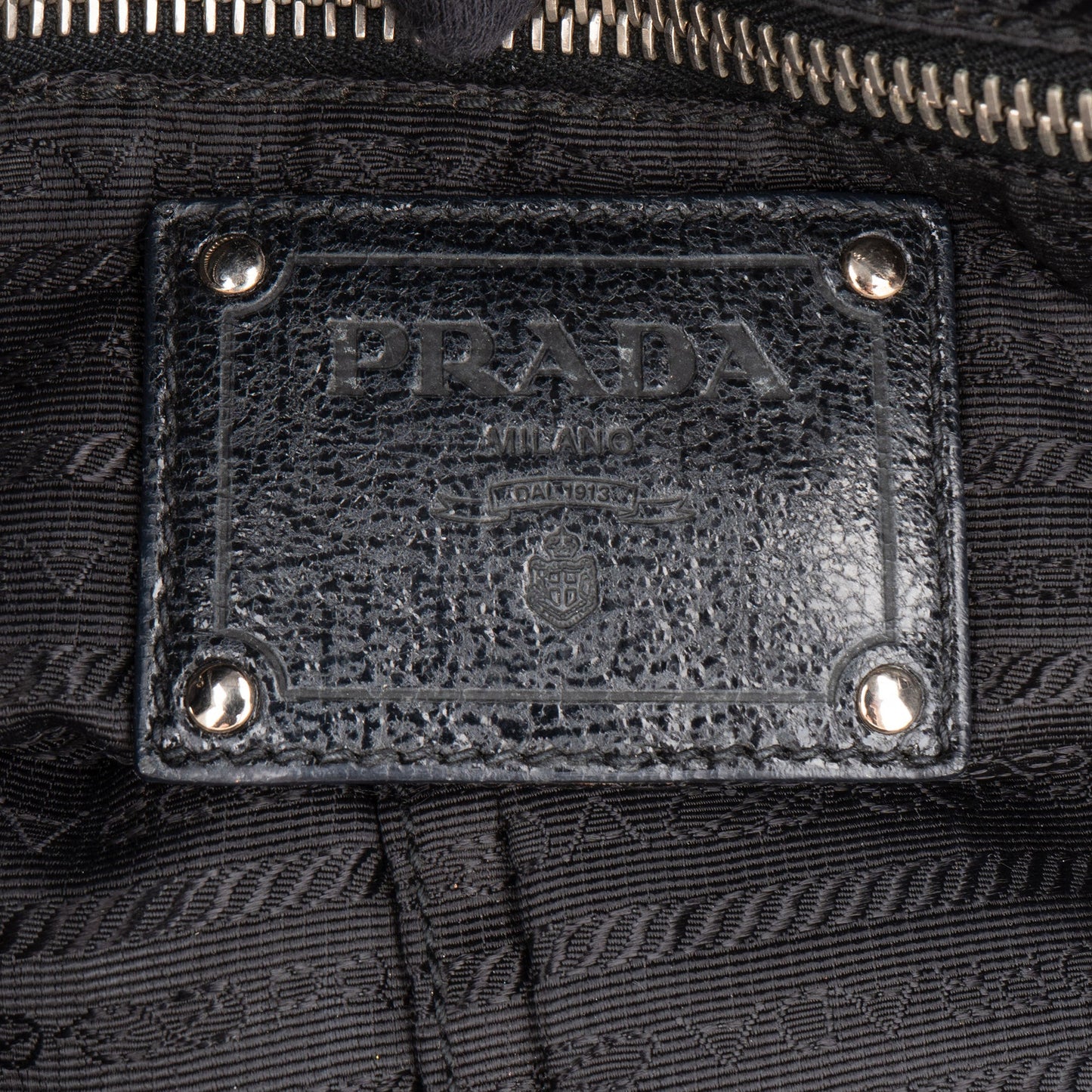 Prada Shimering Leather City Handbag
