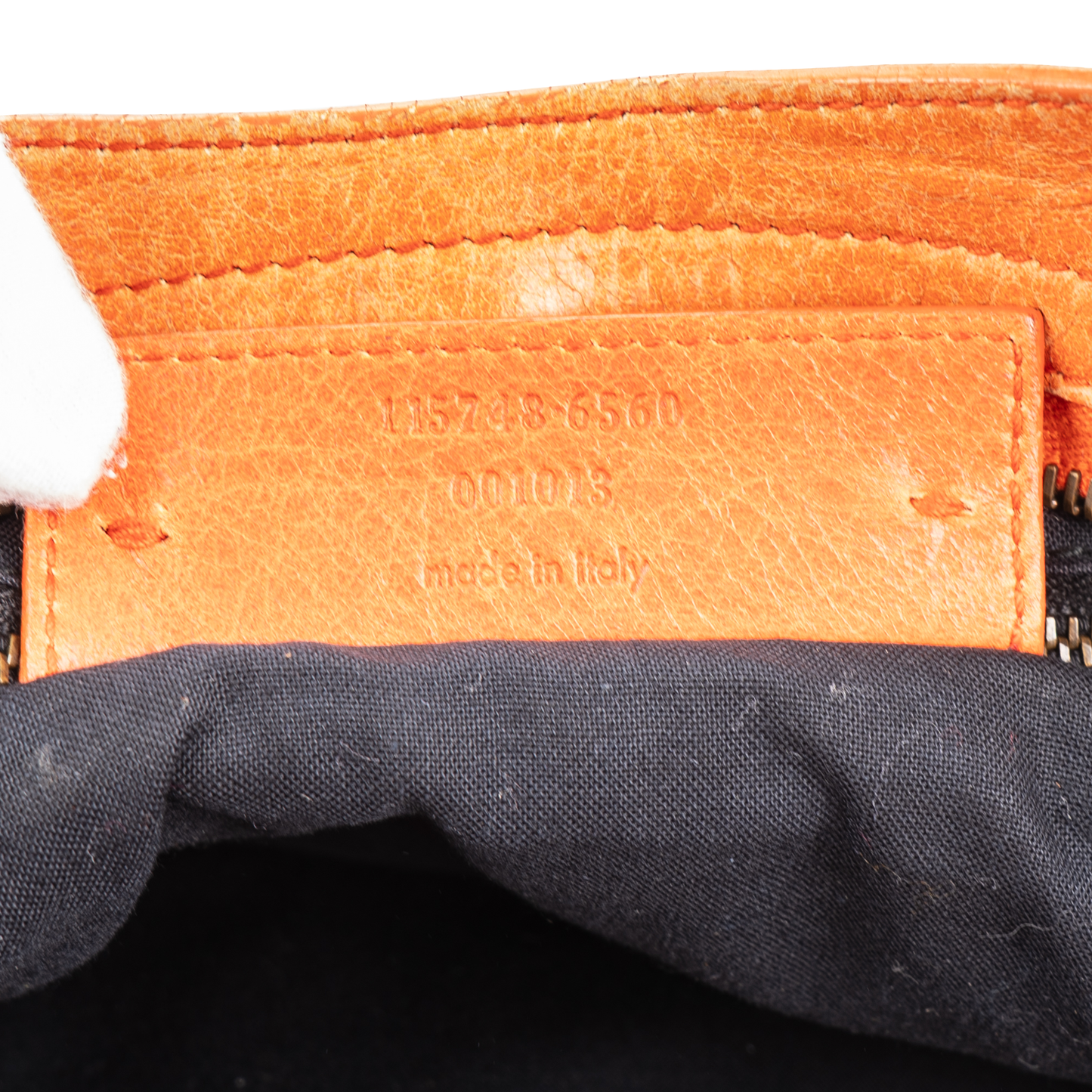 Balenciaga Orange Leather The City Handbag