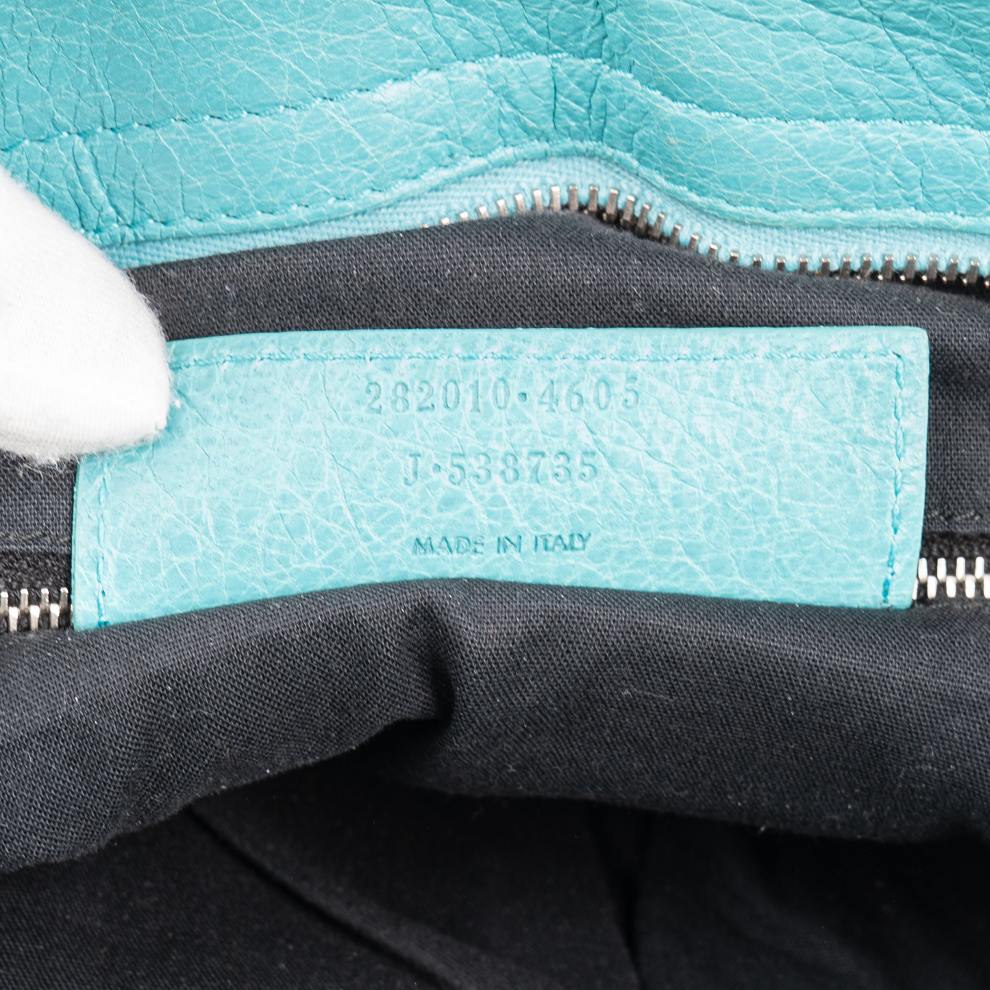Balenciaga Blue Leather The City Handbag