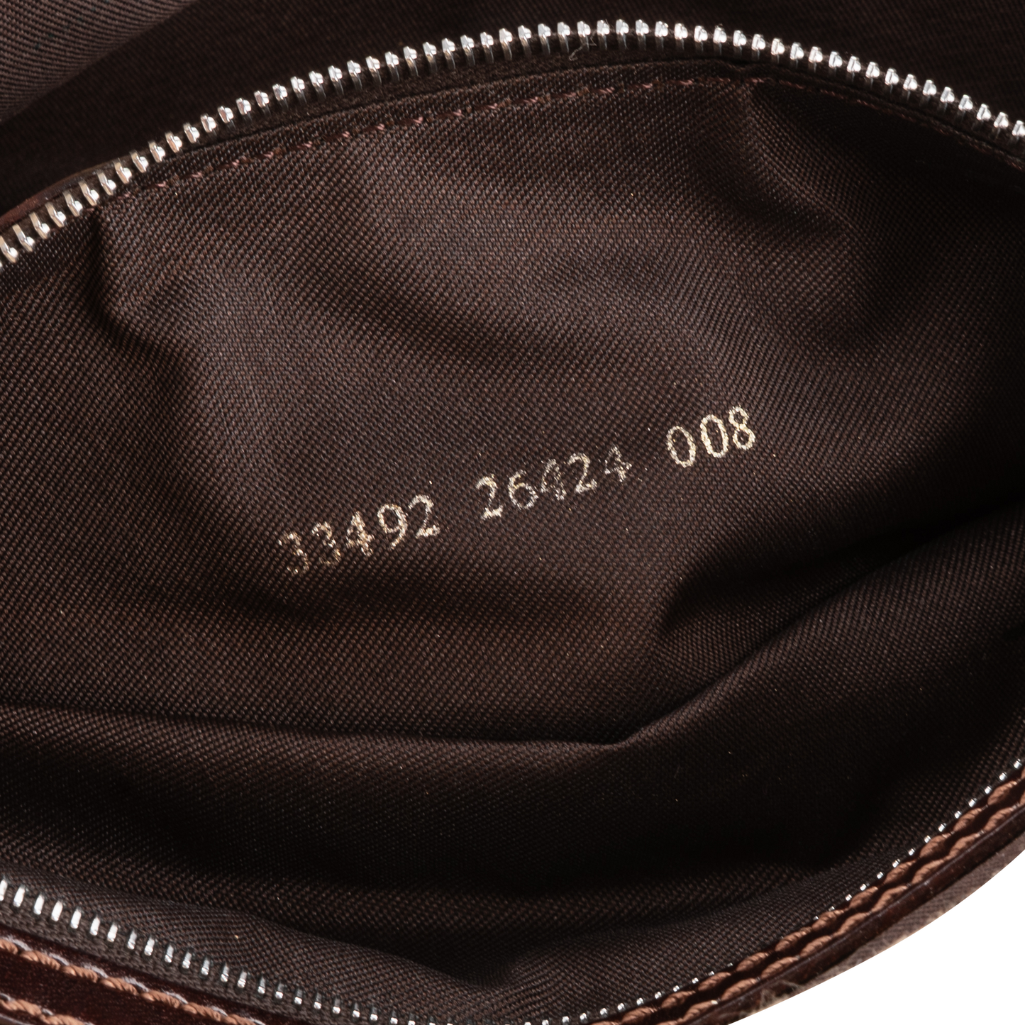 Fendi Monogram Zucca Baguette Shoulder Bag