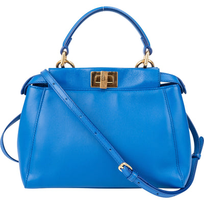Fendi Peekaboo Handtasche in Blau