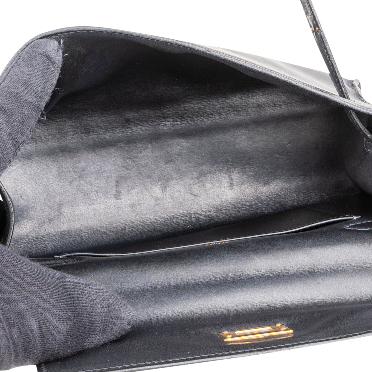 Hermès Noir Swift Leather Kelly Pochette Handbag