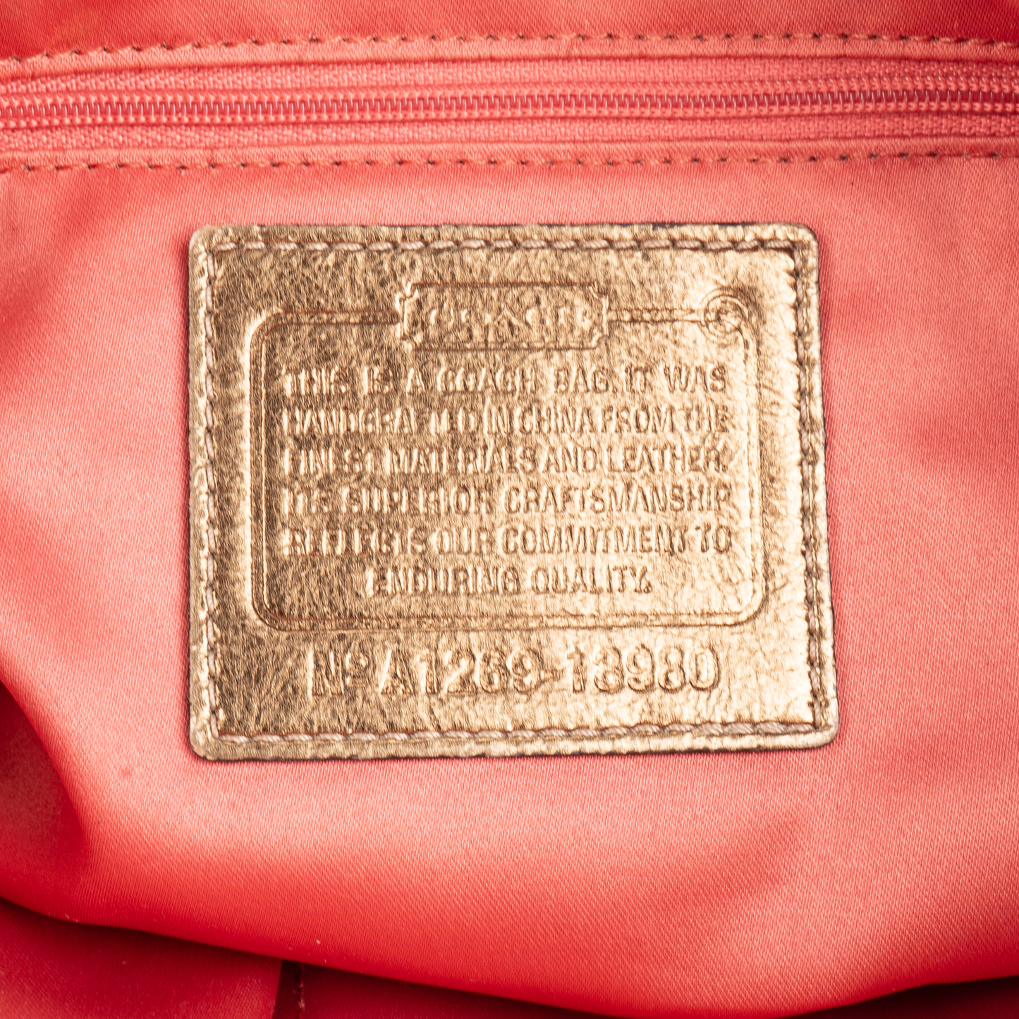 Coach Monogram Signature Poppy Pocket Shoulder Bag