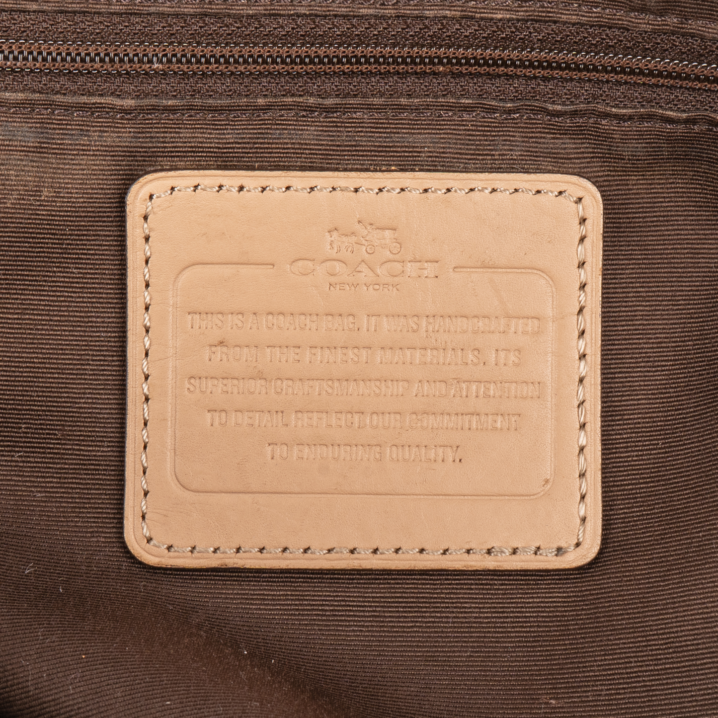 Coach Monogram Perforated Handbag